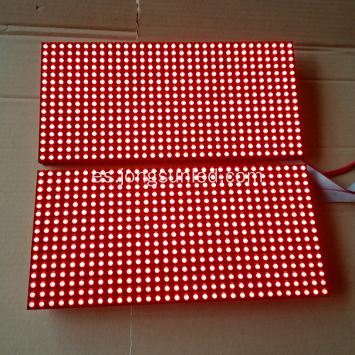 Módulo de pantalla LED rojo único para exteriores P10 Rojo